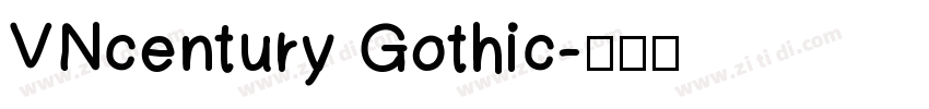 VNcentury Gothic字体转换